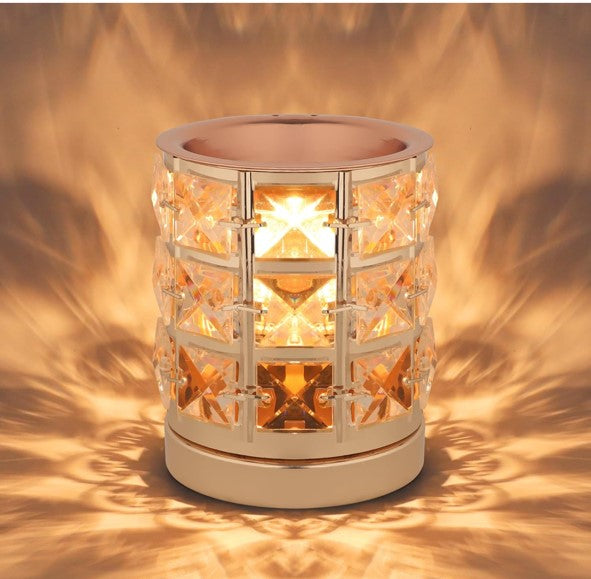 Gold Crystal Wax Melt Warmer - Metal Wax Melt Warmer for Home or Office (NEW)