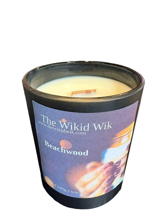 Beachwood - Scented Soy Wax Candle (NEW)...Escape to the coast with a fragrance that captures weathered driftwood, fresh ocean air, and the peaceful feeling of waves rolling onto the shore.