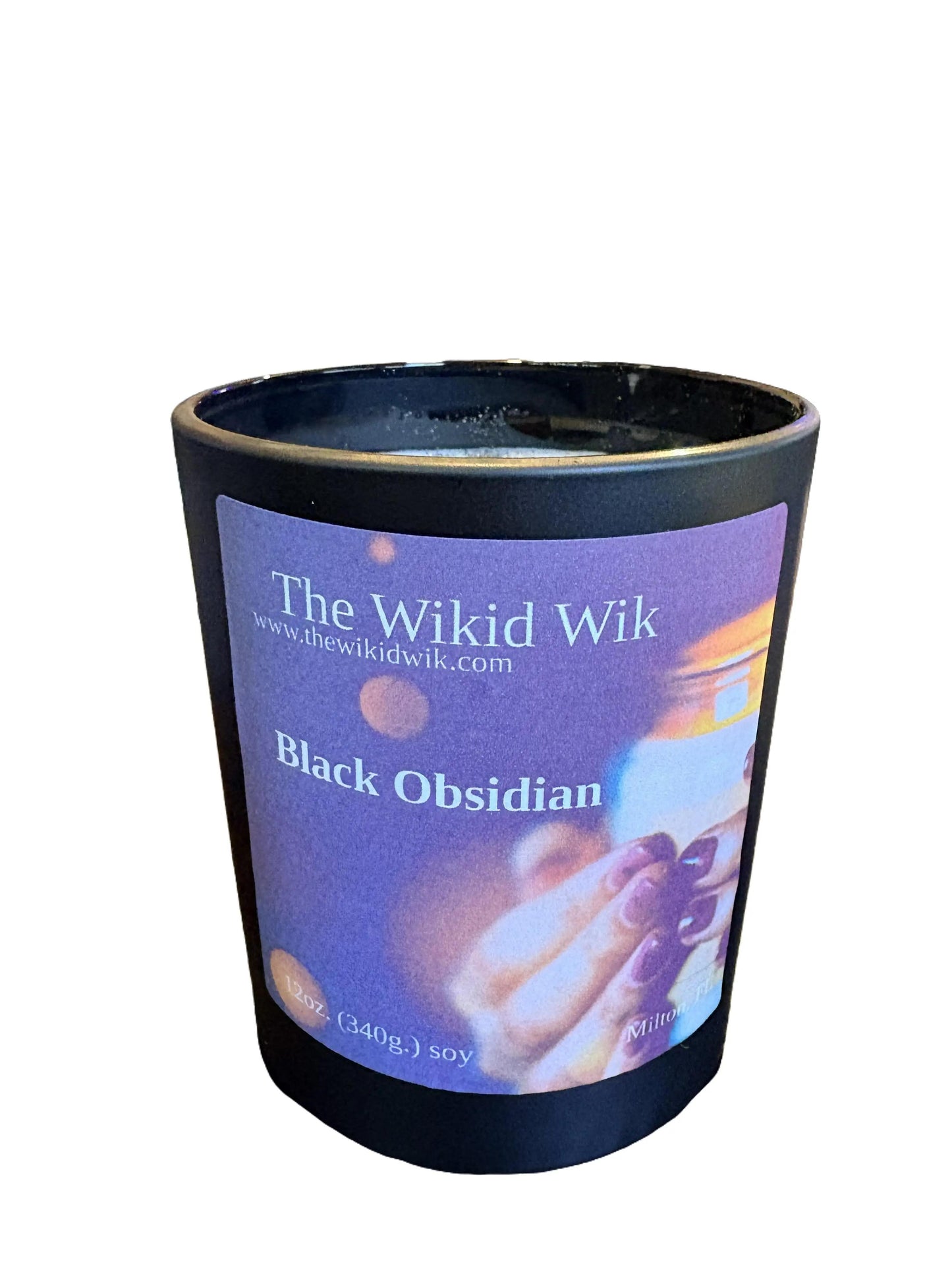 Black Obsidian - Scented Soy Candle (NEW)...Dark, sophisticated, and irresistibly captivating — like polished obsidian glowing in the moonlight