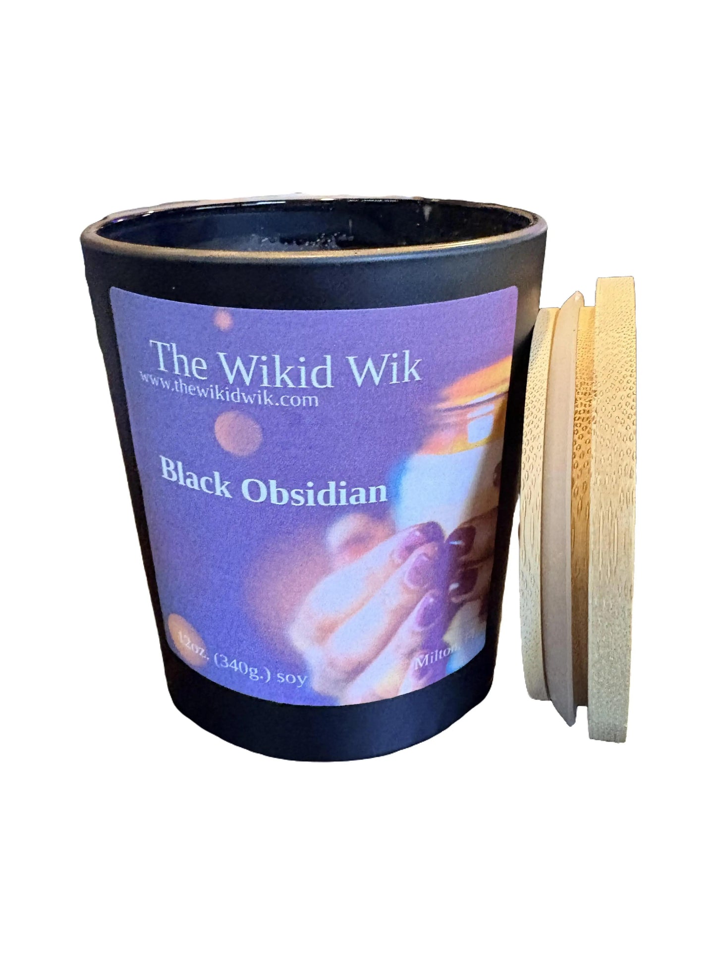 Black Obsidian - Scented Soy Candle (NEW)...Dark, sophisticated, and irresistibly captivating — like polished obsidian glowing in the moonlight
