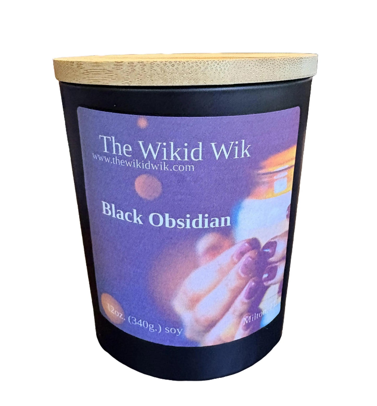 Black Obsidian - Scented Soy Candle (NEW)...Dark, sophisticated, and irresistibly captivating — like polished obsidian glowing in the moonlight