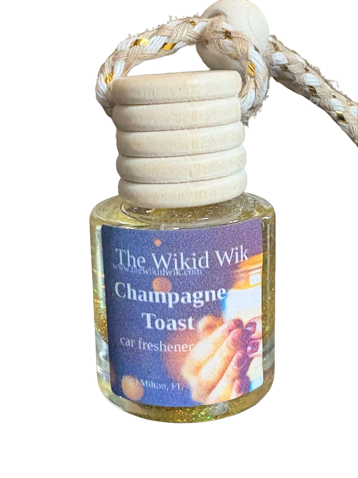 Champagne Toast - Car Freshener/Diffuser (NEW)...Bright, bubbly, and full of sparkle — like celebrating every drive with a pop of champagne.