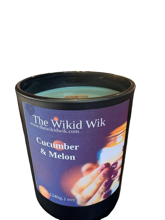 Cucumber & Melon - Scented Soy Candle (NEW)...Fresh, crisp, and effortlessly clean — like cool cucumber and ripe melon on a sunny day.