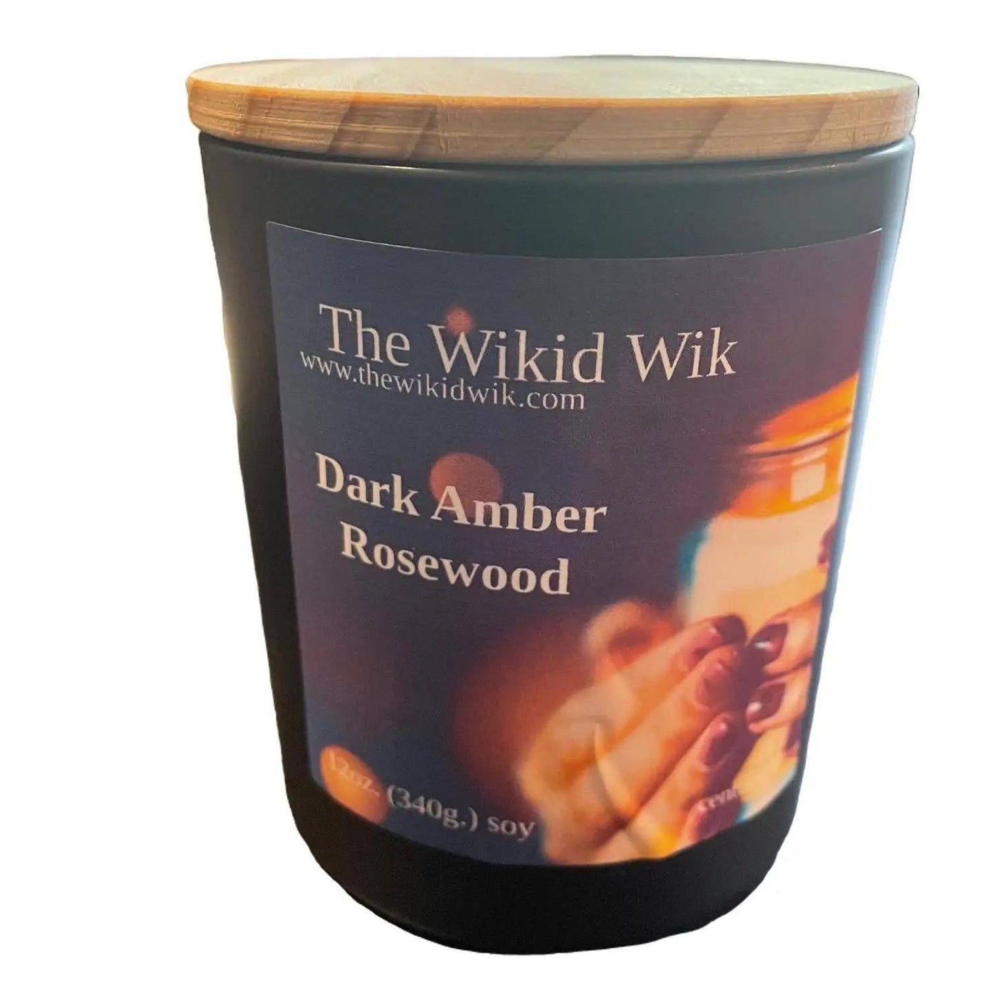 Dark Amber Rosewood - Wikid Chic Scented Candle (NEW)