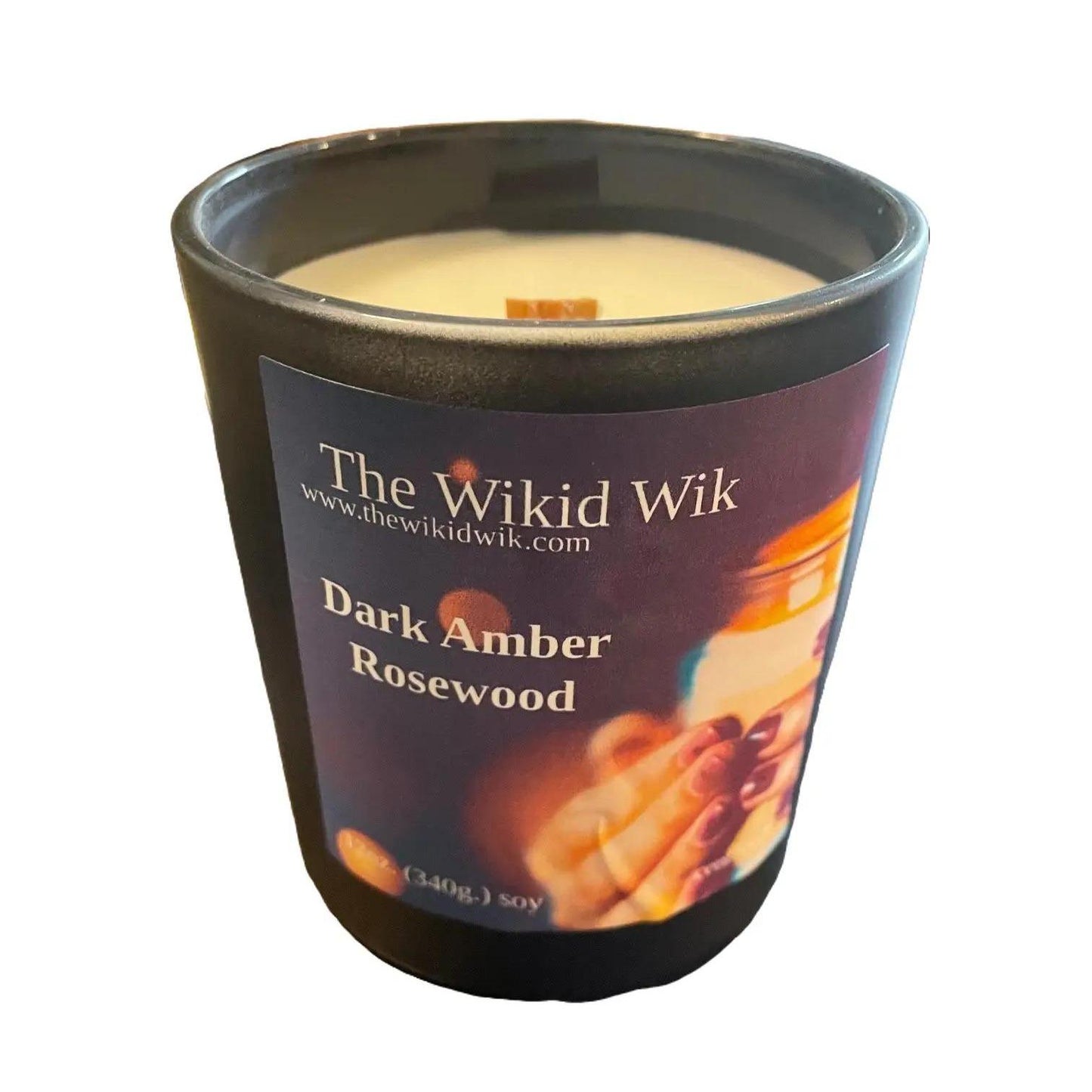 Dark Amber Rosewood - Wikid Chic Scented Candle (NEW)