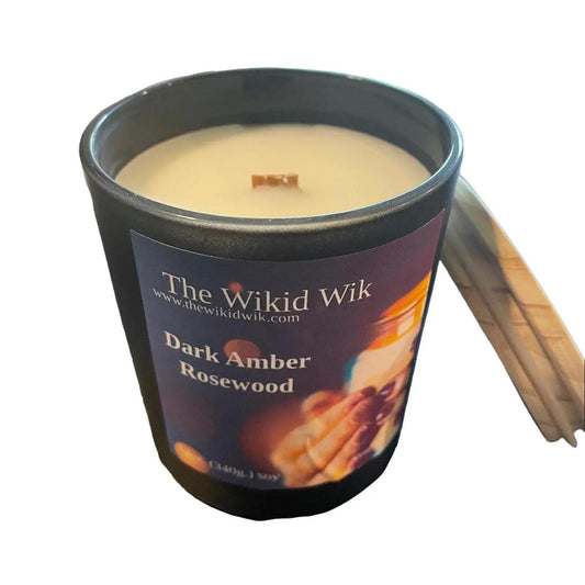 Dark Amber Rosewood - Wikid Chic Scented Candle (NEW)