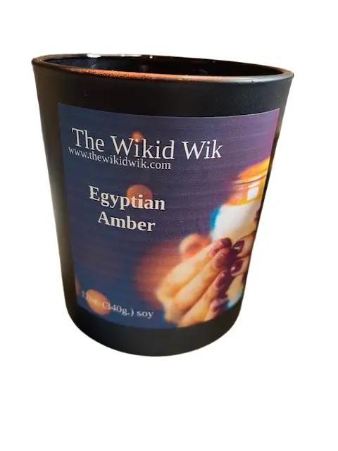 Egyptian Amber - Scented Soy Candle...Warm, sensual, and timeless — like a softly lit space filled with golden warmth.