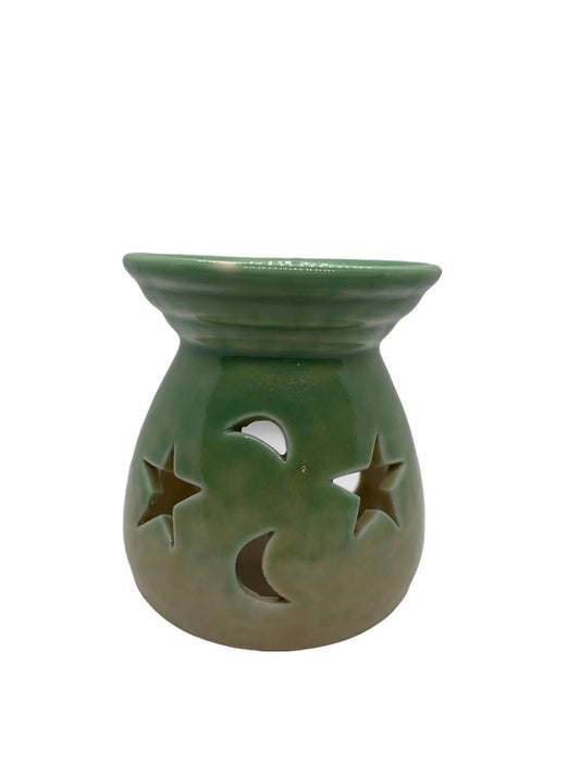 Moon & Stars Wax Melt Warmer - Green (NEW)