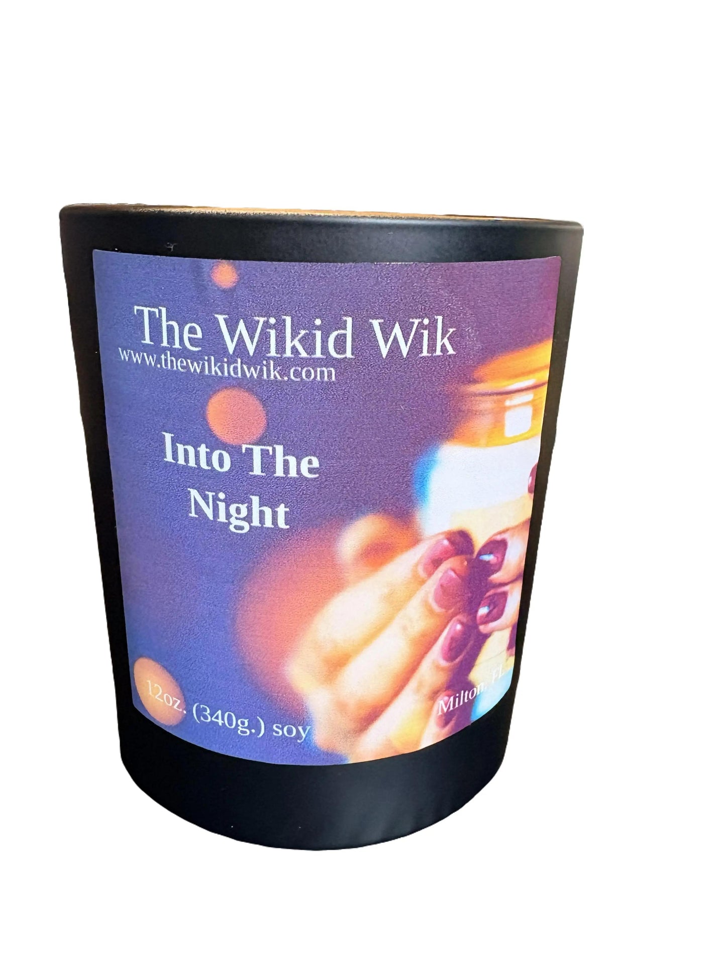 Into the Night - Scented Soy Candle (NEW)...Dark, seductive, and effortlessly luxurious — like stepping into the night wrapped in mystery and warmth.