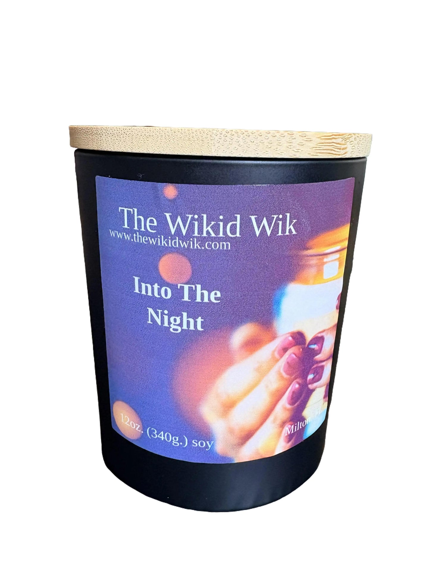 Into the Night - Scented Soy Candle (NEW)...Dark, seductive, and effortlessly luxurious — like stepping into the night wrapped in mystery and warmth.