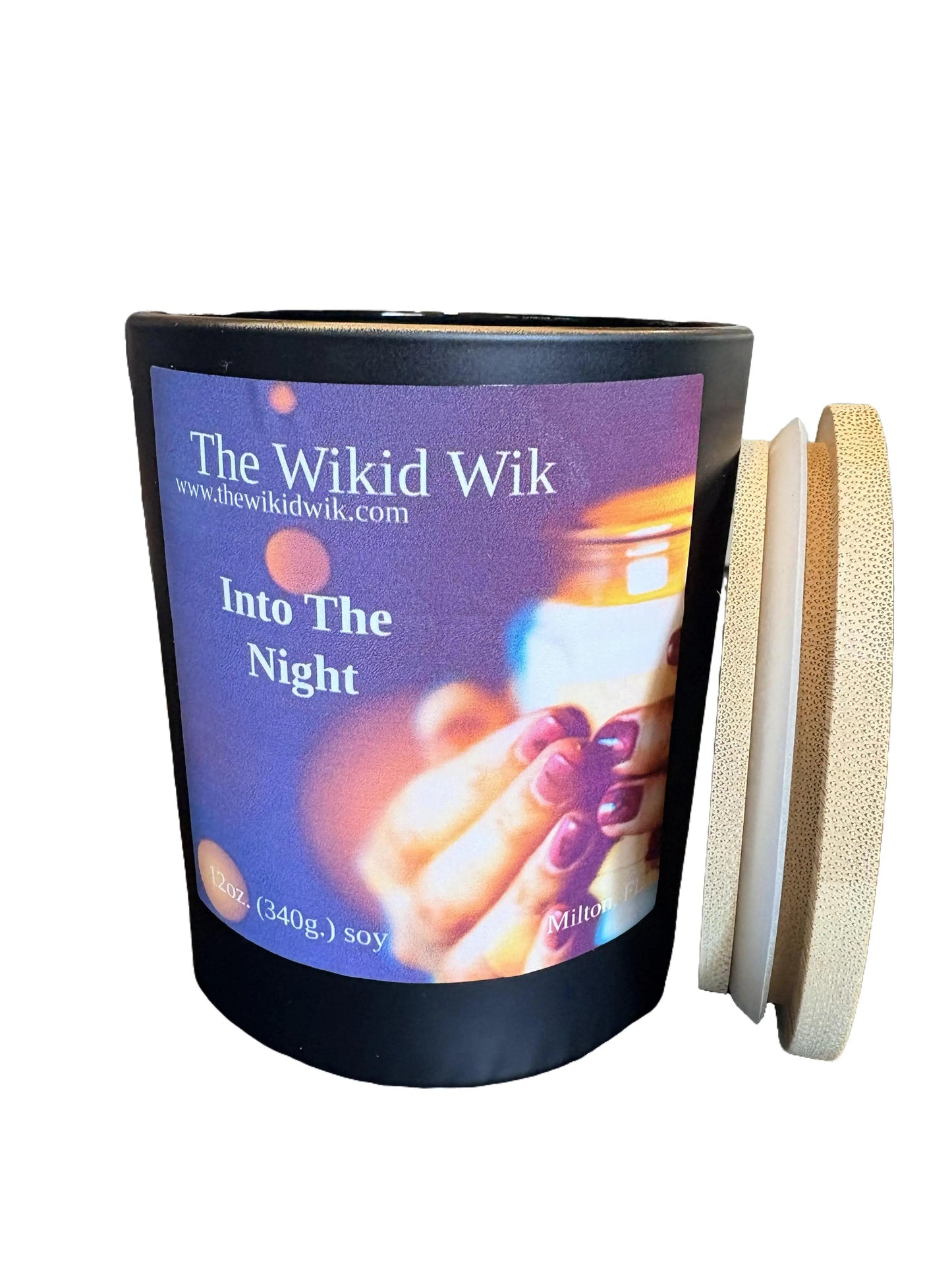 Into the Night - Scented Soy Candle (NEW)...Dark, seductive, and effortlessly luxurious — like stepping into the night wrapped in mystery and warmth.