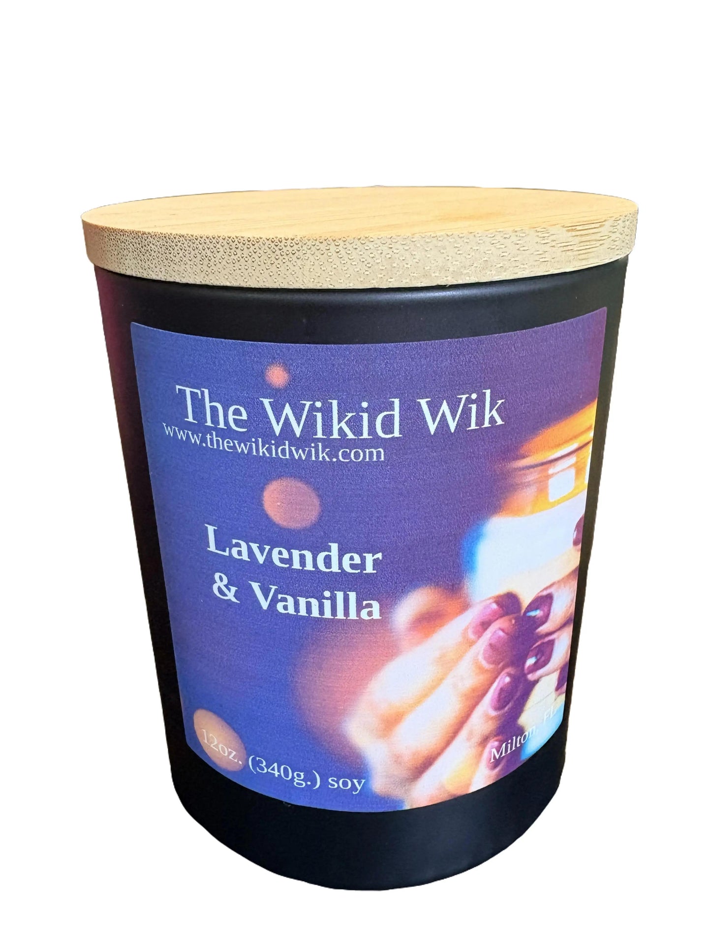 Lavender & Vanilla - Scented Soy Candle (NEW)...Calming, cozy, and comforting — like winding down in a softly lit, peaceful space.