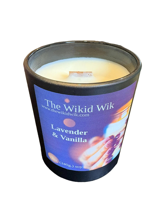 Lavender & Vanilla - Scented Soy Candle (NEW)...Calming, cozy, and comforting — like winding down in a softly lit, peaceful space.