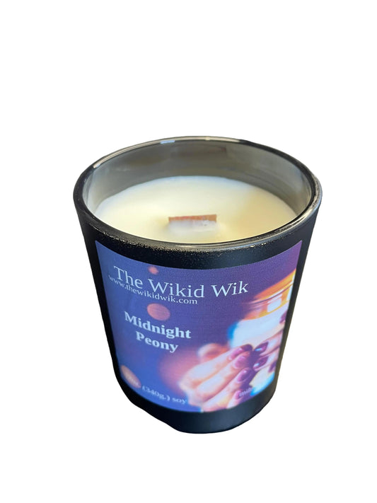 Midnight Peony - Scented Soy Candle (NEW)...Romantic, moody, and beautifully elegant — like peony petals blooming under a midnight sky.