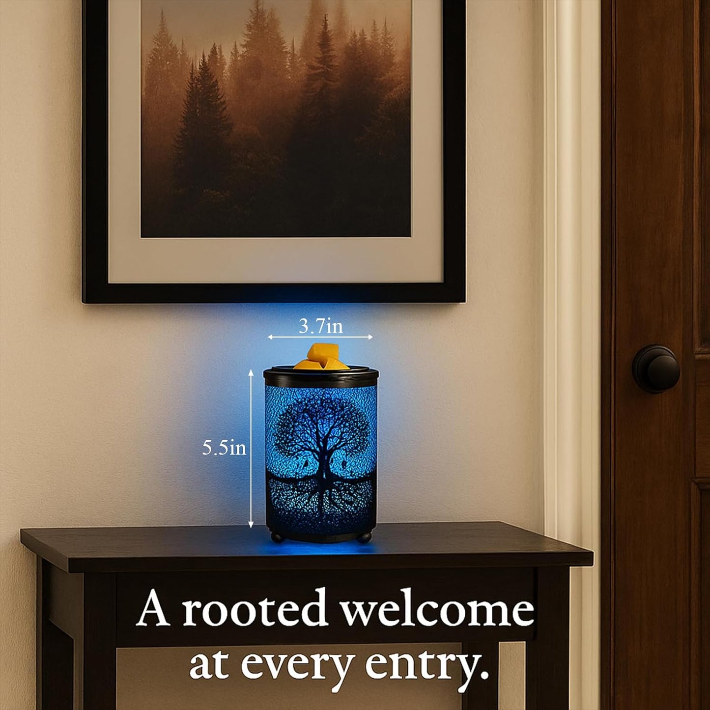 Tree of Life Color Changing Wax Warmer (NEW)...Meaningful, calming, and beautifully radiant — like warm light glowing through the Tree of Life.