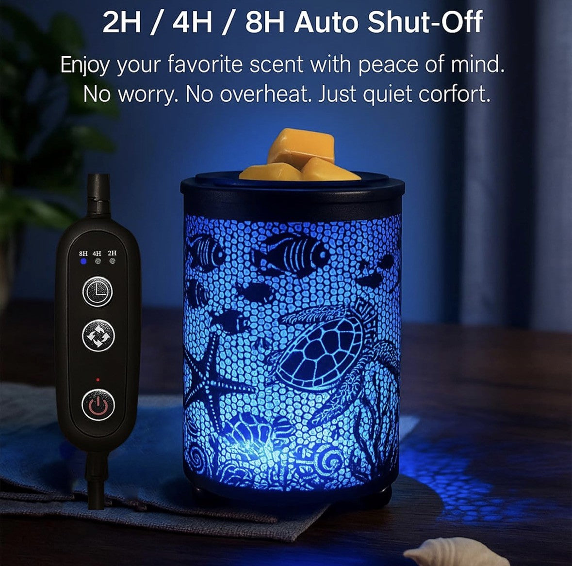 Underwater World Color-Changing Wax Melt Warmer (NEW)...Magical, calming, and ocean-inspired — like bringing the glow of an underwater world into your home.