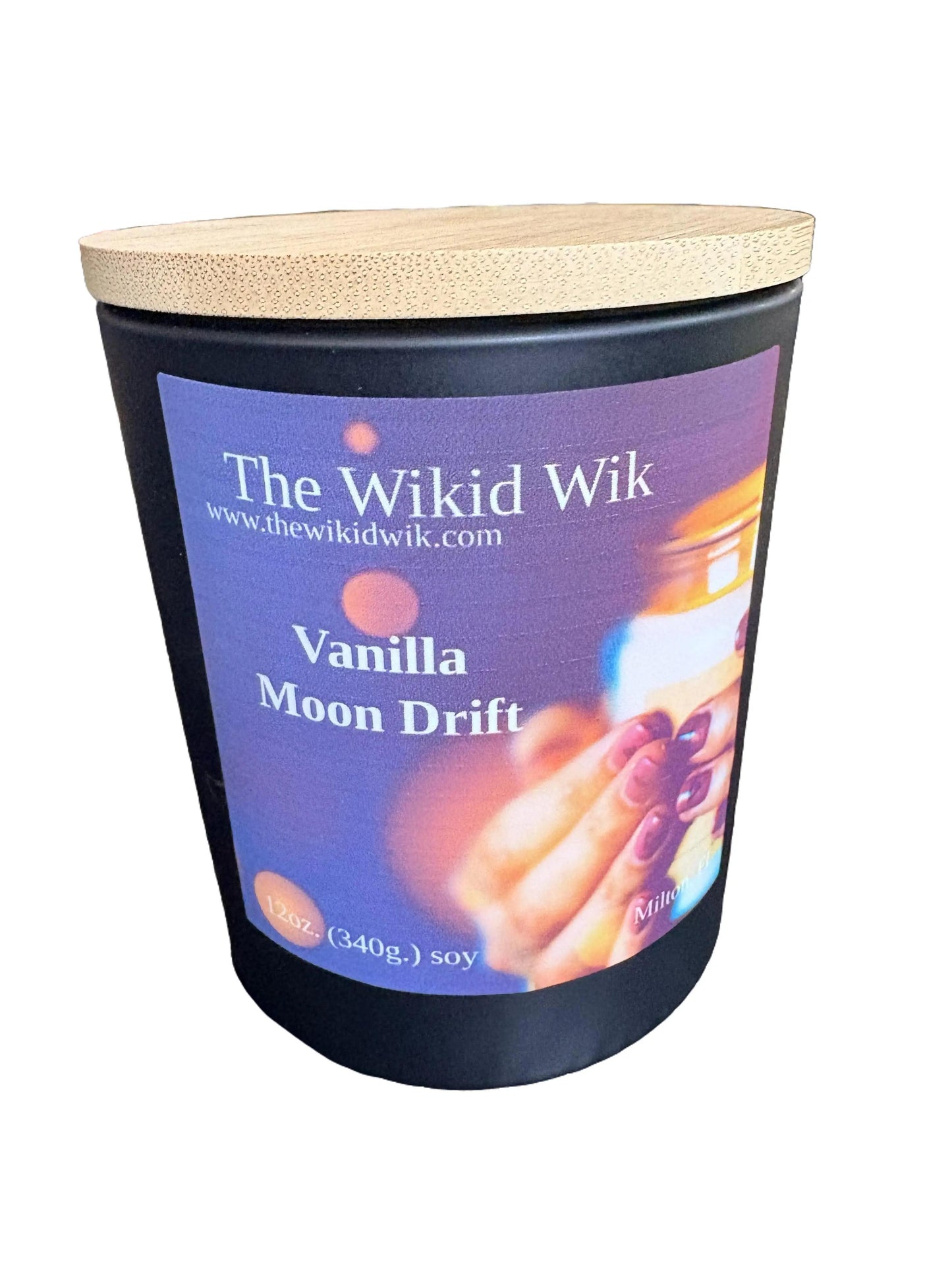 Vanilla Moon Drift - Scented Soy Candle (NEW)...Soft, dreamy, and beautifully calming — like warm vanilla drifting through cool night air.