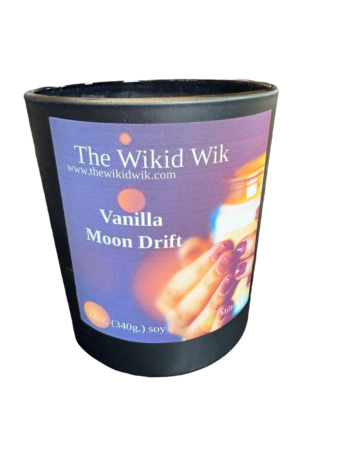 Vanilla Moon Drift - Scented Soy Candle (NEW)...Soft, dreamy, and beautifully calming — like warm vanilla drifting through cool night air.