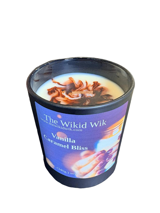 Vanilla Caramel Bliss - Scented Soy Candle (NEW)...Warm, buttery, and indulgent — like caramel melting into creamy vanilla. This is the candle you light when you want your home to feel cozy, comforting, and deliciously inviting.