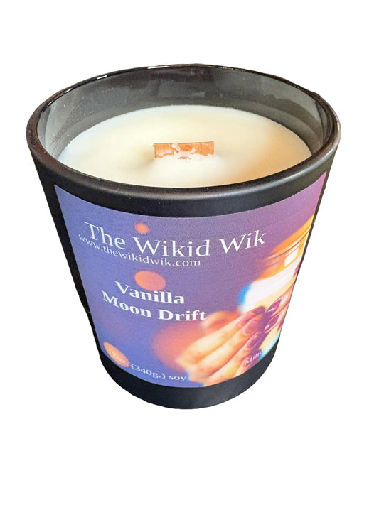 Vanilla Moon Drift - Scented Soy Candle (NEW)...Soft, dreamy, and beautifully calming — like warm vanilla drifting through cool night air.